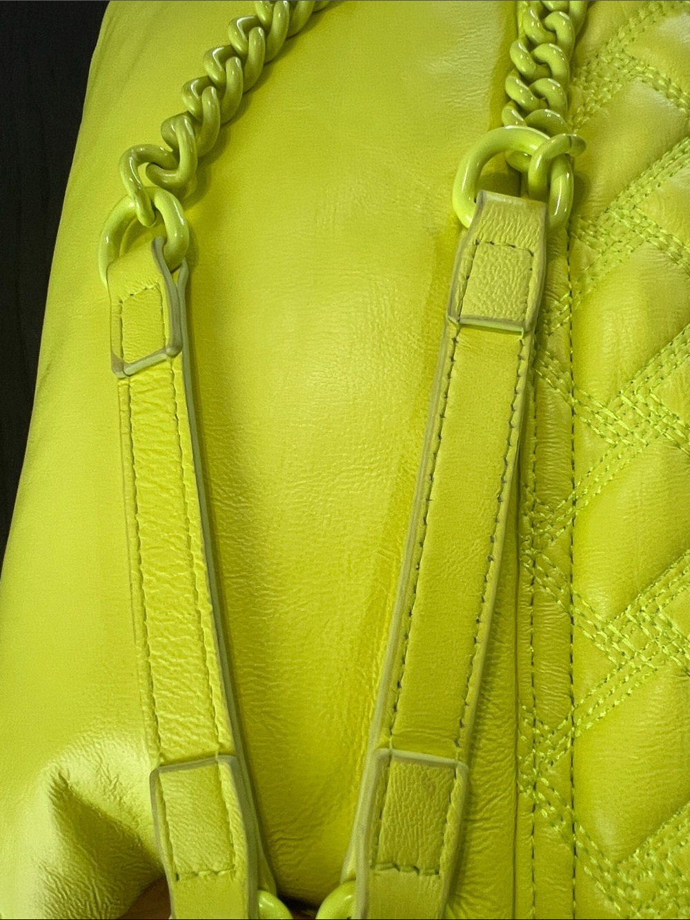 Kurt Geiger Limited Edition Yellow Quilted Women’s Shoulder Bag - Picture 14 of 15